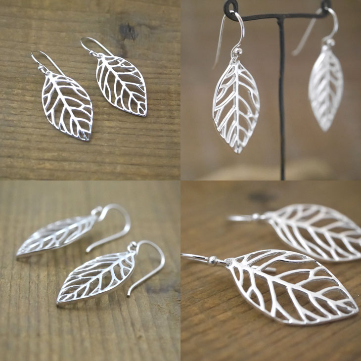 シルバー　フックピアス