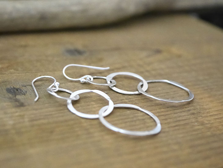 シルバー　フックピアス