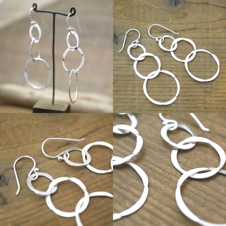 シルバー　フックピアス