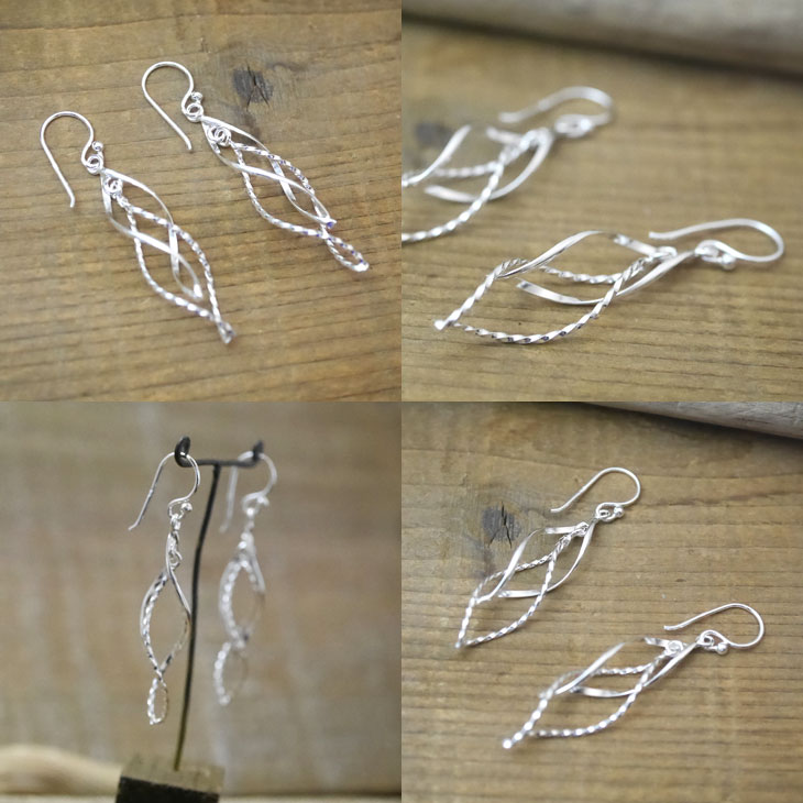 シルバー　フックピアス