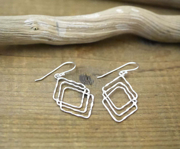 シルバー　フックピアス