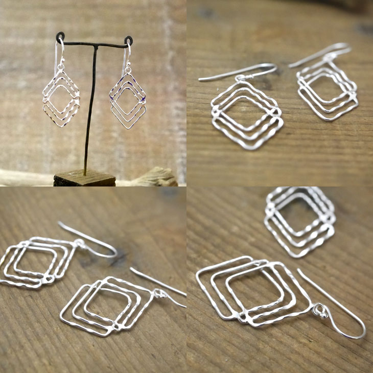 シルバー　フックピアス