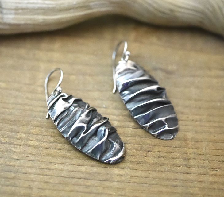 シルバー　フックピアス