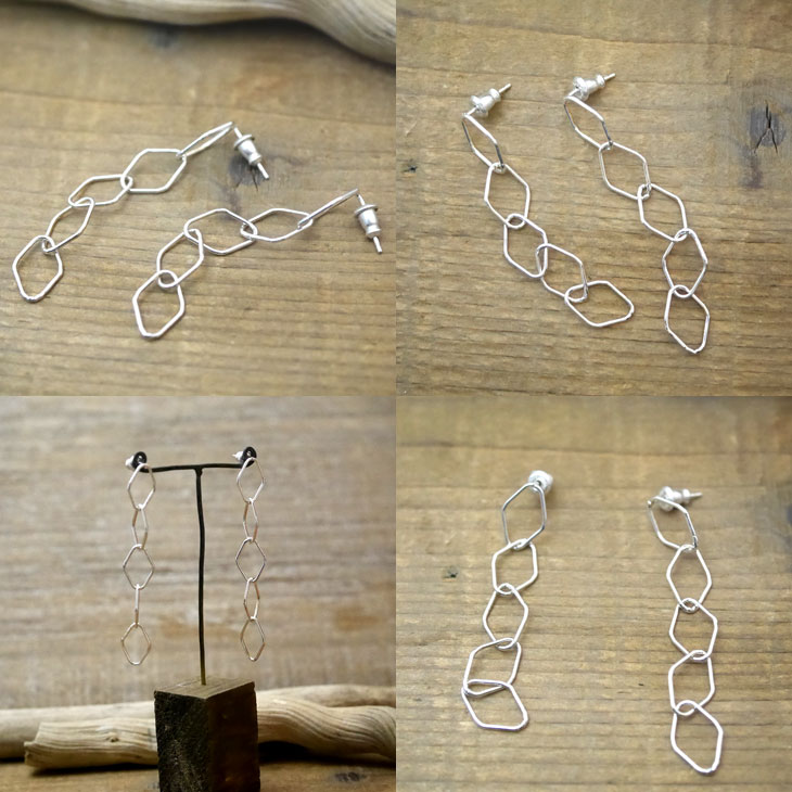 シルバー　フックピアス