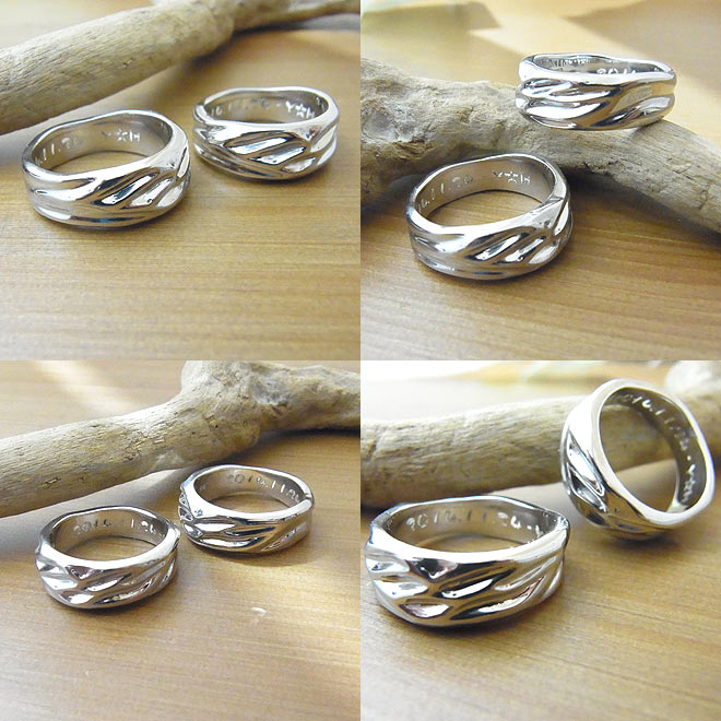 オーダーメイド　結婚指輪　ホワイトゴールド