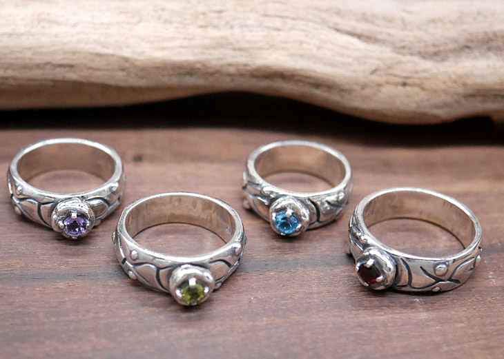 RYOKU シルバー×天然石　リング silver × stone ring