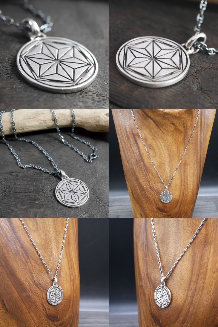 RYOKU  ryoku top -麻文様-  silver pendant top