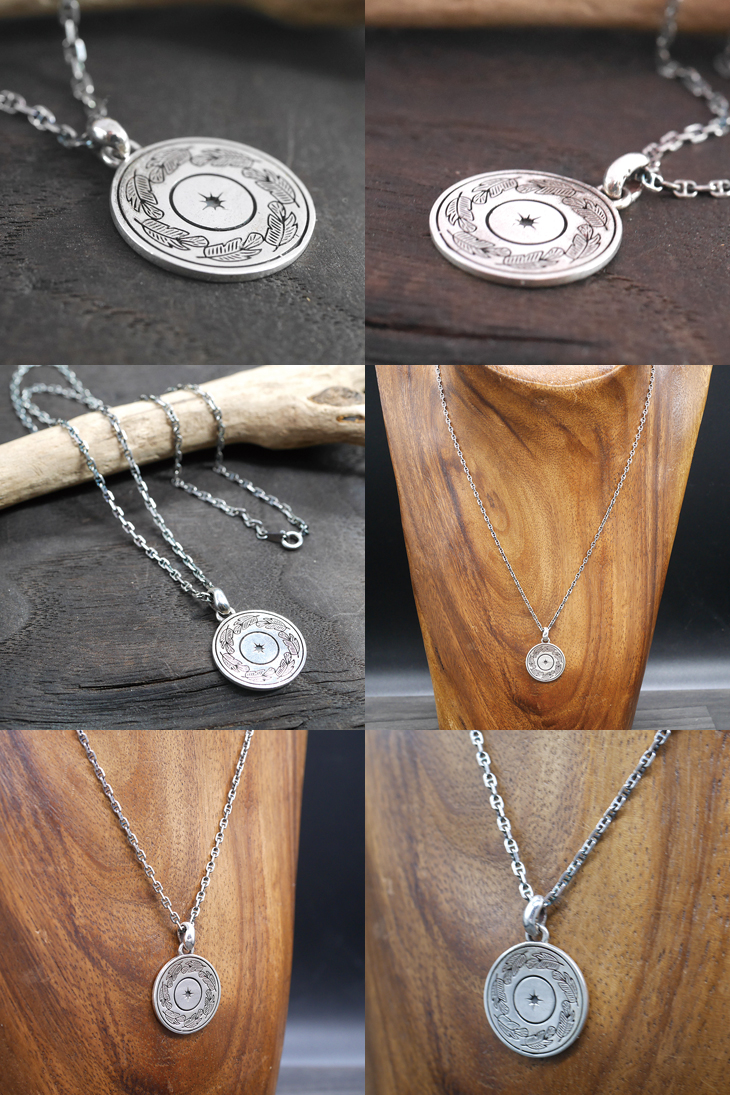 RYOKU  ryoku top -太陽と羽-  silver pendant top