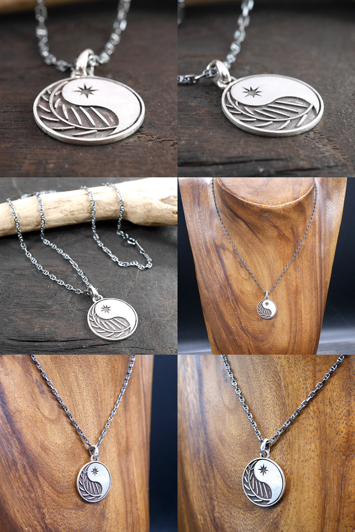 RYOKU  ryoku top -ying yang-  silver pendant top