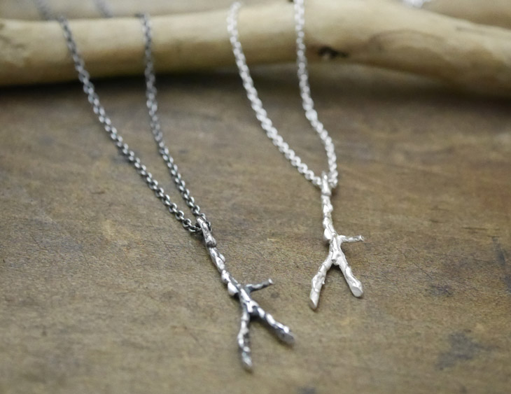 小枝シルバーペンダント