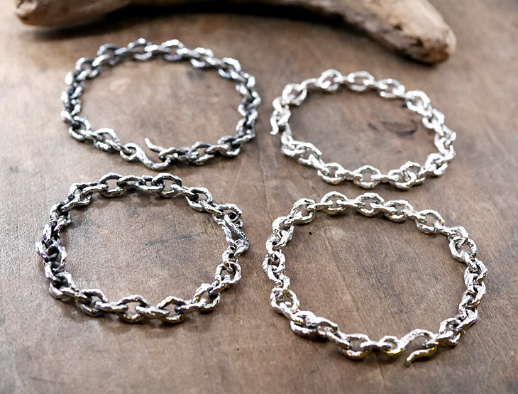 シルバーブレスレット silver chain bracelet