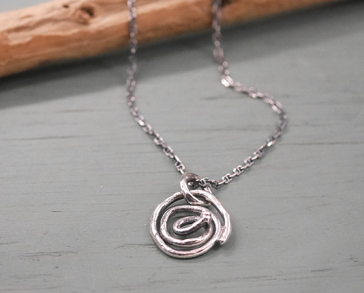 RYOKU  guruguru silver pendant top