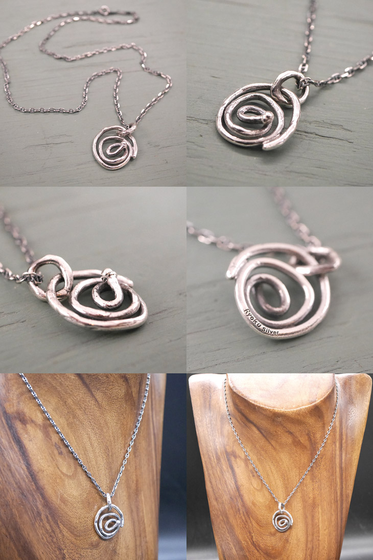 RYOKU  guruguru silver pendant top