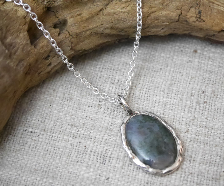 モスアゲート　ペンダントトップ