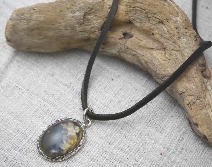 ガーデンモスアゲート　ペンダントトップ