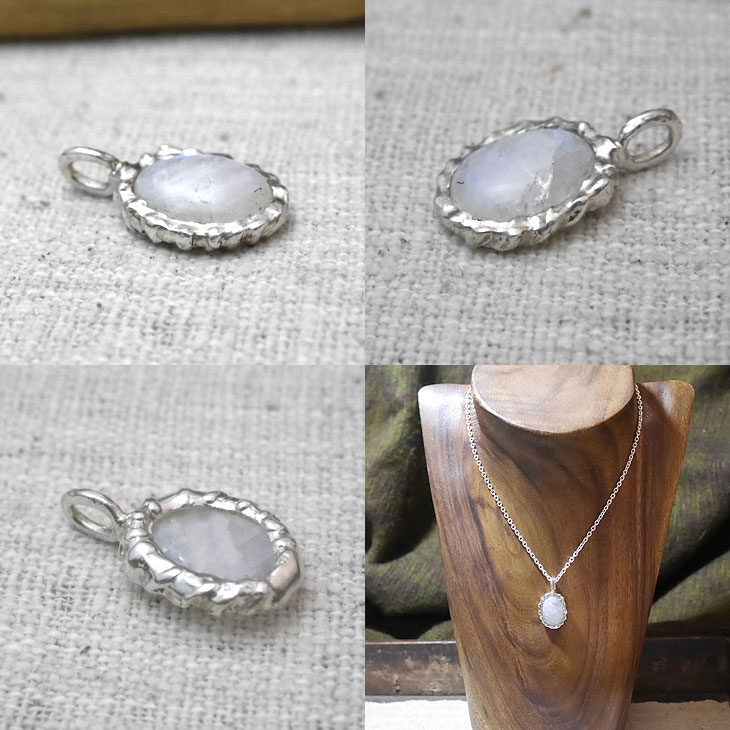 レインボームーンストーン　ペンダントトップ